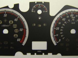 Vauxhall/Opel Astra and Zafira Diesel. KMH to MPH Conversion Dial for imported vehicle. Part No. C329