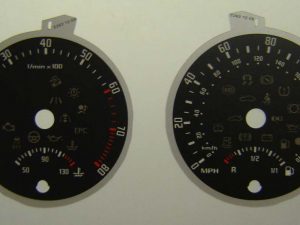 Octavia MK2, 09 - 13 approx, Kmh to MPH Dials. Part No. C362