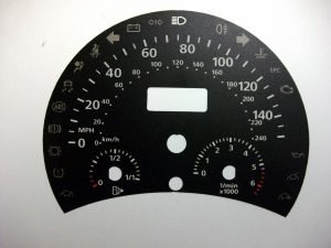 Beetle Diesel Dial. KMH to MPH Conversion Dial for imported vehicle. Part No. C415