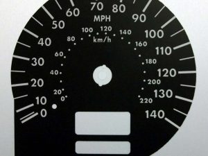 Forester 2004. 220 KMH to 140 MPH Conversion Dial for imported vehicle. Part No. C436