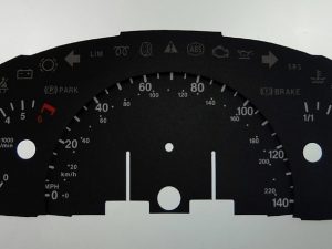 Vito & Viano, KMH to MPH Conversion Dial for imported vehicle. Part No. C457