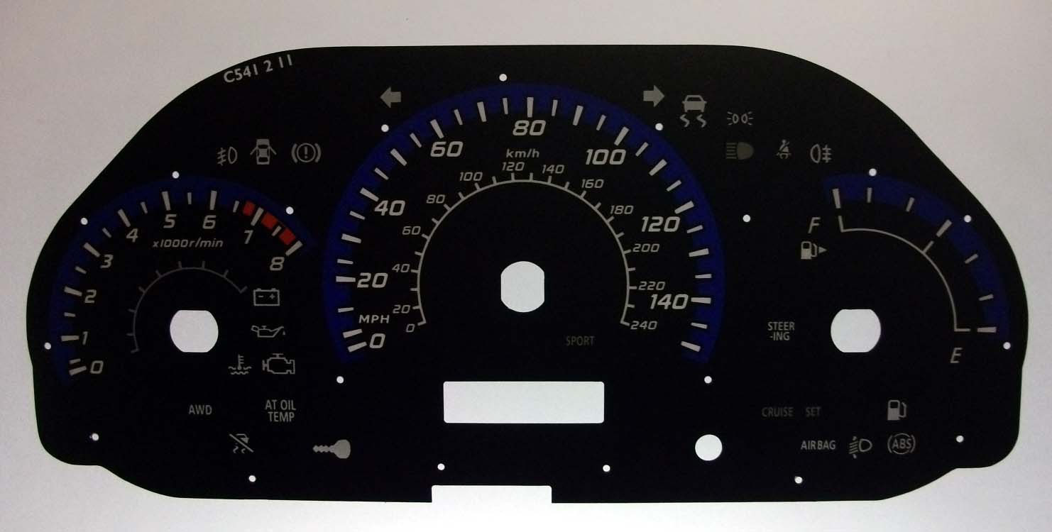 Forester and Impreza KMH to MPH Conversion Dial for imported vehicle. Part No. C541