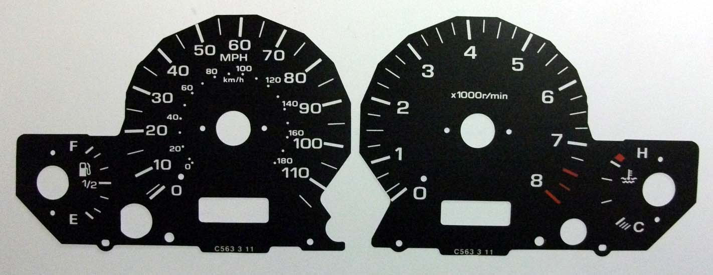 Subaru Legacy KMH to MPH Conversion Dial for imported / exported vehicle. Part No. C563