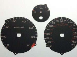 607 KMH to MPH Conversion Dial for imported vehicle. Part No. C585