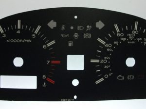 Proton Saga KMH to MPH Conversion Dial for imported vehicle. Part No. C587
