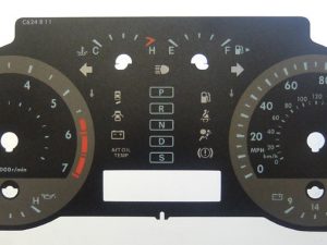 Land Cruiser (Automatic) Released 2008. KMH to MPH Conversion Dial for imported vehicle. Part No. C624