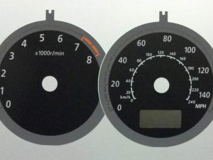 Legacy/Outback Manual or Automatic. KMH to MPH Conversion Dial for imported vehicle. Part No. C647
