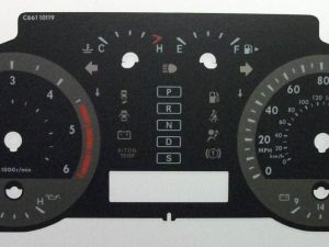 Land Cruiser (Automatic) released 2008. Kmh to MPH Conversion Dial for imported vehicle. Part No. C661