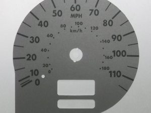 Subaru Forester KMH to MPH Conversion Dial for imported vehicle. Part No. C693
