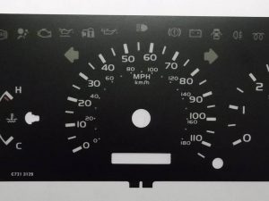 HiAce. KMH to MPH Conversion Dial for imported vehicle. Part No. C721