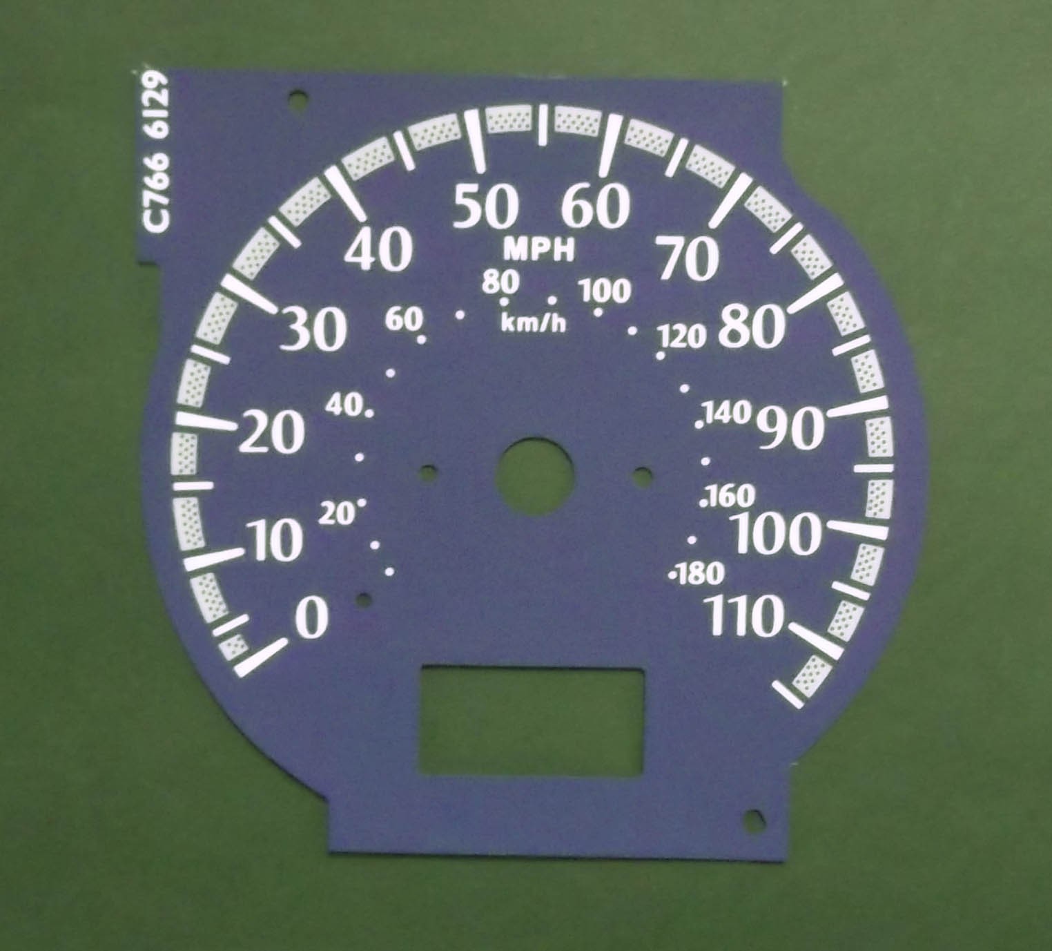 Elgrand E50. KMH to MPH Conversion Dial for imported vehicle. Part No. C766