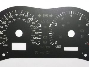 Avensis MK2 Petrol (approx 2003 - 2008) KMH to MPH Conversion Dial for imported vehicle. Part No. C809