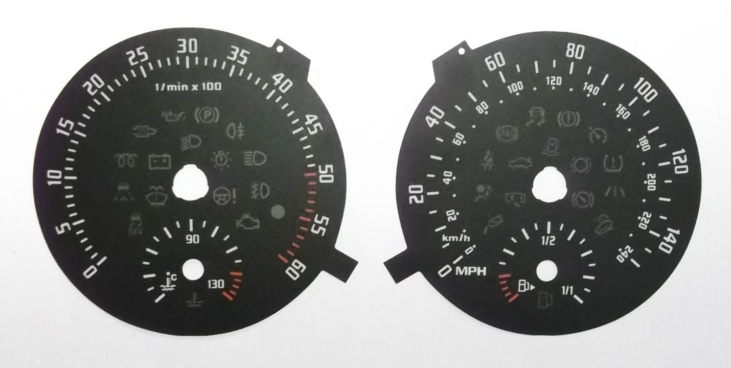 Fabia MK2 and Yeti (Diesel approx 2007 onwards) Kmh to MPH conversion dial. Part No. C821