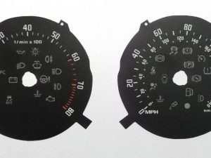 Fabia MK2 (Petrol approx 2007 onwards) Kmh to MPH conversion dial. Part No. C833
