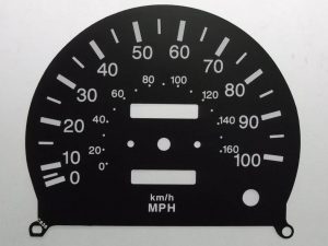Land Cruiser. KMH to MPH Conversion Dial for imported vehicle. Part No. C836