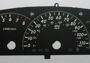 Yaris, Vitz, Echo Mk2. KMH to MPH Conversion Dial for imported vehicle. Part No. C927