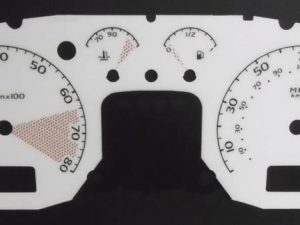 307 KMH to MPH Conversion Dial for imported vehicle. Part No. C930