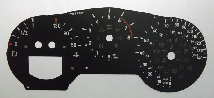 Leon and Altea Petrol Kmh to MPH conversion dials. Part No. C958
