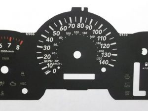 Highlander / Kluger MK1 2000-2007. KMH to MPH Conversion Dial for imported vehicle. Part No. C966