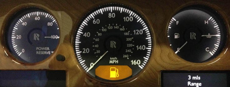 Rolls Royce Phantom. KMH to MPH Conversion Dial for imported vehicle. Part No. C974 - Image 2