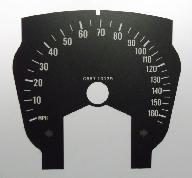 SAAB 95 (2010-2012). KMH to MPH Conversion Dial for imported vehicle. Part No. C987