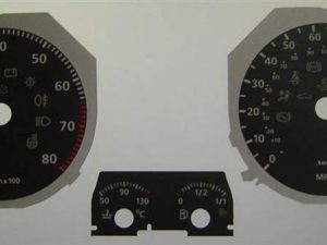 Golf Mk5. Petrol. 140 MPH. Revs: red line 6500 - 8000. For imported vehicle. Part No. C069