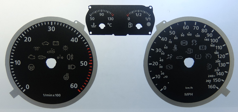Golf Mk5. Diesel. 160 MPH. Revs: red line 4500 – 6000. For imported vehicle. Part No. C084