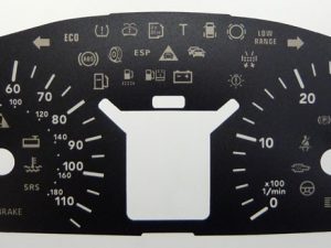 Vito/Sprinter. 115mph / 180 kmh. KMH to MPH Conversion Dial for imported vehicle. Part No. C138