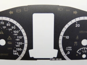 Vito. KMH to MPH Conversion Dial for imported vehicle. Part No. C1091