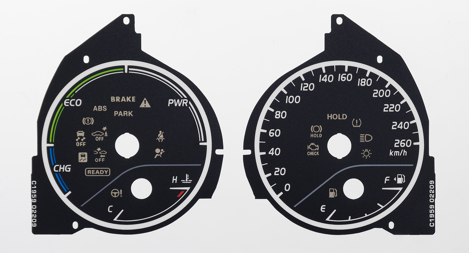 Camry MPH to KMH Conversion Dial for imported vehicle. Part No. C1959