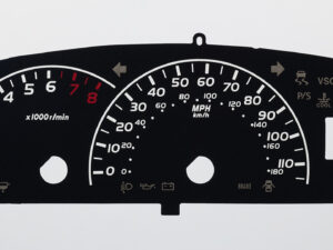 Yaris, Vitz, Echo KMH to MPH Conversion Dial for imported vehicle. Part No. C1983