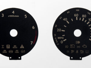 Lexus RX350, KMH to MPH Conversion Dial for imported / exported vehicle. Part No. C1999DOT