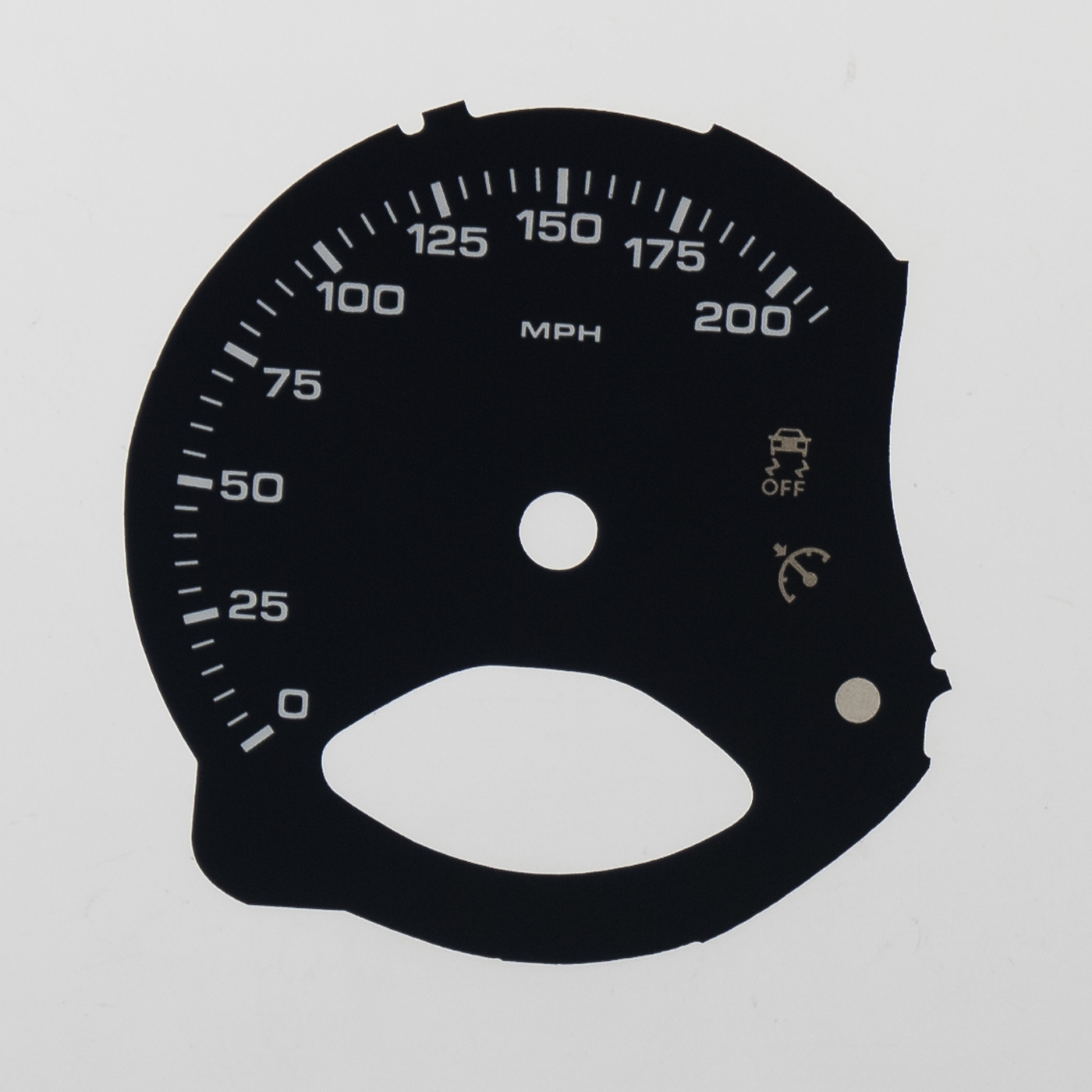 Porsche 911 (997) KMH to MPH Conversion Dial for imported / exported vehicle. Part No. C2003