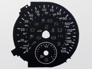 Multivan / Tiguan 150MPH / 240KMH KMH to MPH Conversion Dial for imported vehicle. Part No. C404