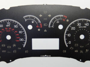 Fiat Qubo. KMH to MPH Conversion Dial for imported vehicle. Part No. C1048