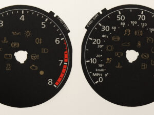 Volkswagen Polo KMH to MPH Conversion Dial for imported vehicle. 150 MPH. Part No. C1951