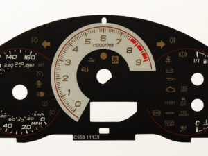 GT86 & Subaru BRZ. (No top window) KMH to MPH Conversion Dial for imported vehicle. Part No. C999NTW