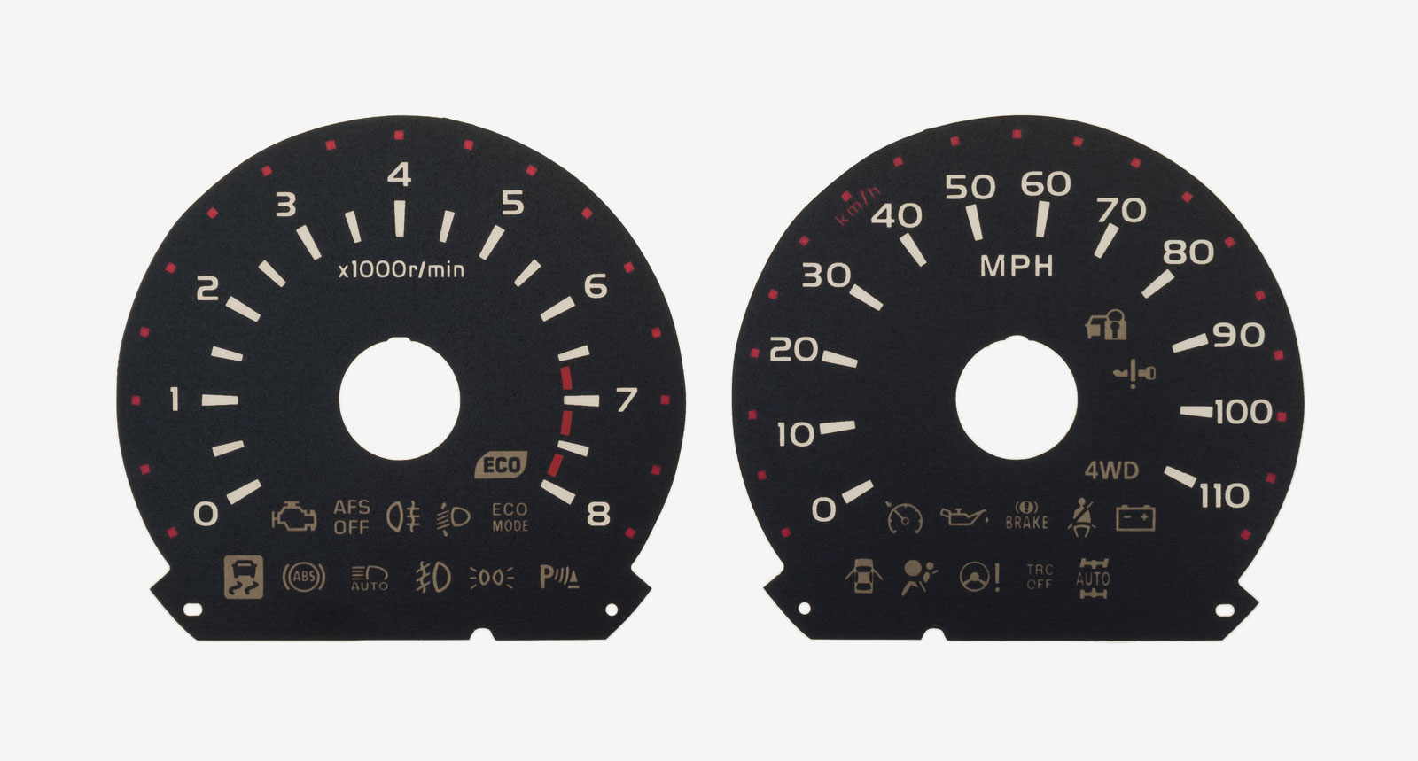 Toyota Alphard / Vellfire 2nd Gen, KMH to MPH Conversion Dial for imported / exported vehicle. Part No. C2013
