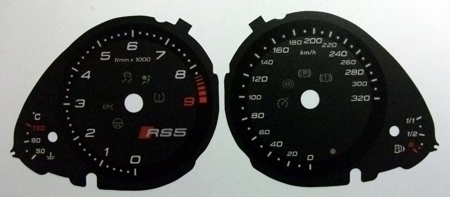 RS5, MPH to KMH Conversion Dial for imported / exported vehicle. Part No. C553