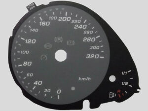 S4. Petrol. MPH to KMH Conversion Dial for imported / exported vehicle. Part No. C702