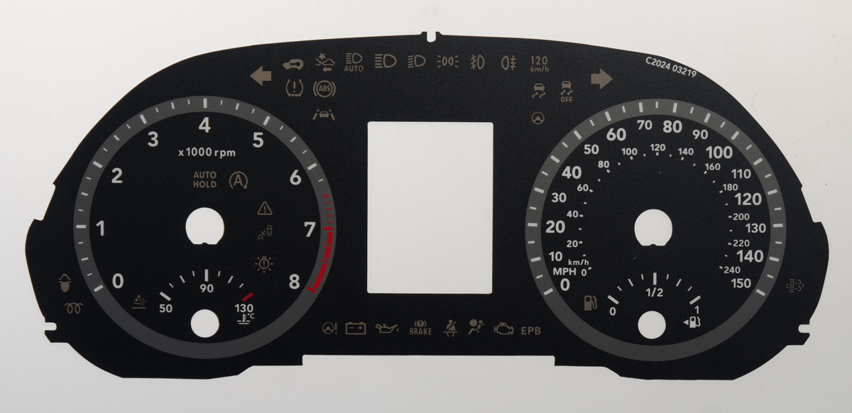 Hyundai i30, KMH to MPH Conversion Dial for imported / exported vehicle. Part No. C2024