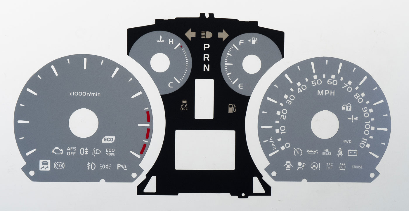 Toyota Vellfire, KMH to MPH Conversion Dial for imported / exported vehicle. Part No. C2023