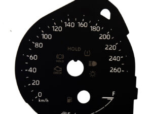 Toyota Sienna Mk4, MPH to KMH Conversion Dial for imported vehicle. Part No. C2036