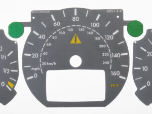 Mercedes CLK/W208 Dials with Brabus logo Dial Set Part No. 8051GR