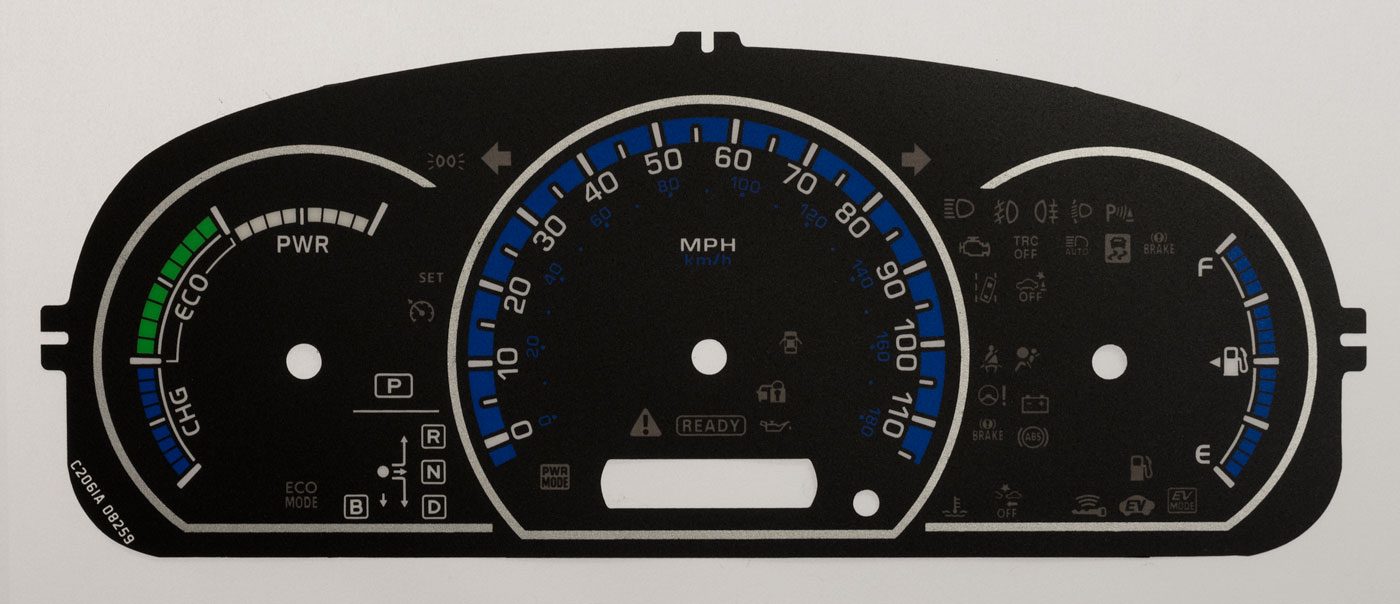 Toyota Noah, Voxy & Esquire KMH to MPH Conversion Dial for imported / exported vehicle. Part No. C2061