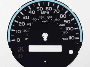 Toyota Land Cruiser KMH to MPH Conversion Dial (110MPH/180KM). Part No. C2066