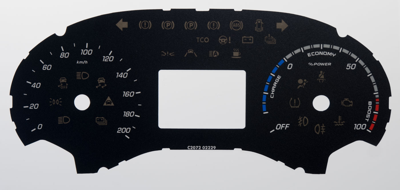 Mercedes eVito MPH to KMH Conversion Dial for imported / exported vehicle. Part No. C2072