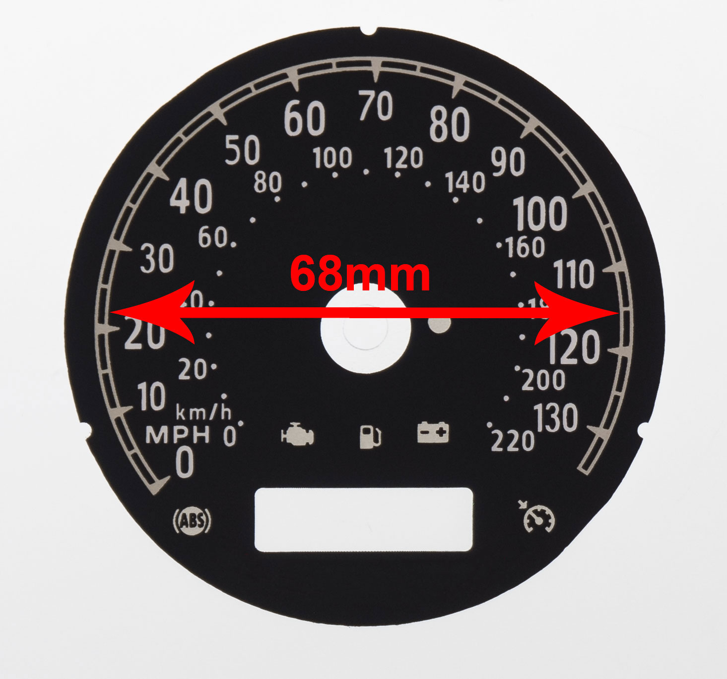 Harley Davidson Sportster KMH to MPH Conversion Dial. Part No. C2078 - Image 2