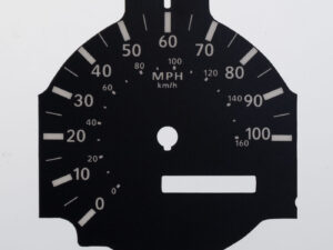 Toyota Dyna / Toyoace, Daihatsu Delta, & Hino Dutro KMH to MPH Conversion Dial for imported / exported vehicle. Part No. C2093