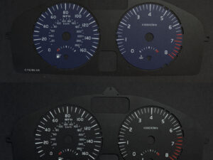 Volvo C30, S40 and V50 Petrol (2008-2012) KMH to MPH Conversion Dial for imported vehicle. Part No. C782